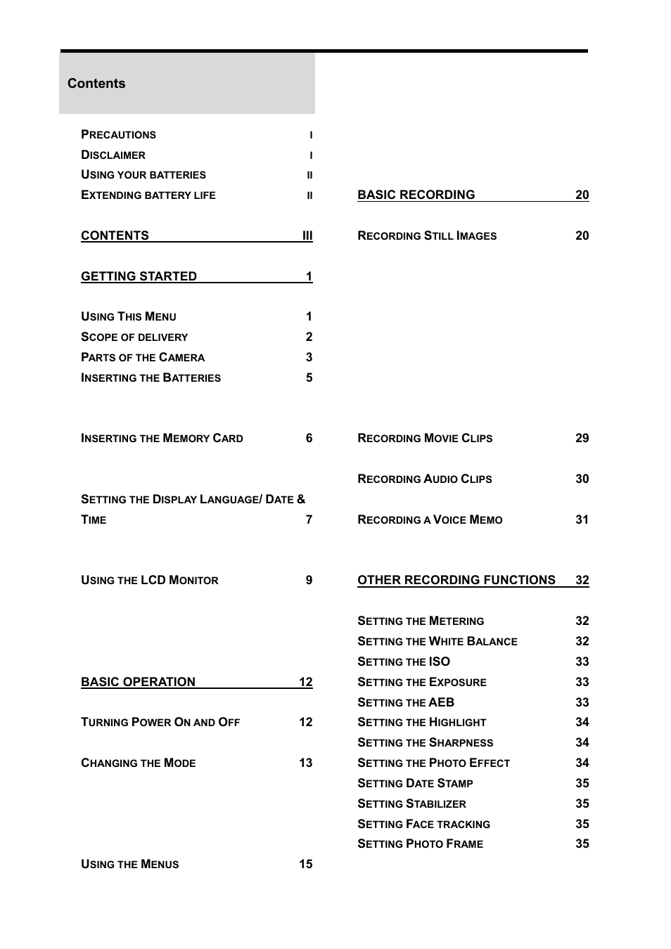 AGFA DC-733s User Manual | Page 4 / 66