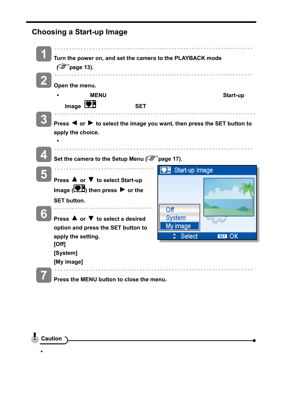 Choosing a start-up image | AGFA DC-733s User Manual | Page 52 / 66