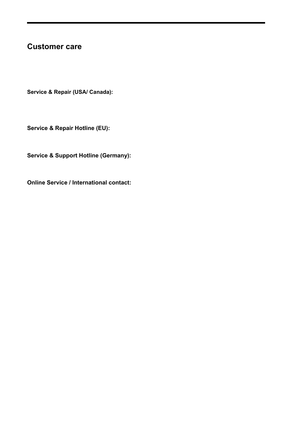 Customer care | AGFA DC-733s User Manual | Page 64 / 66