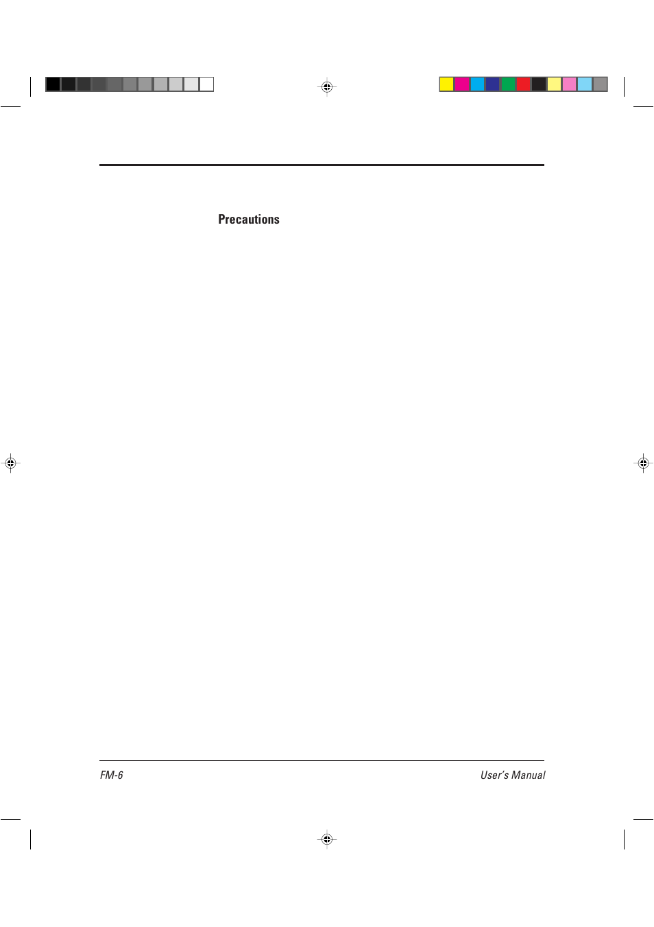 Precautions | AGFA TM 14ADV User Manual | Page 7 / 158