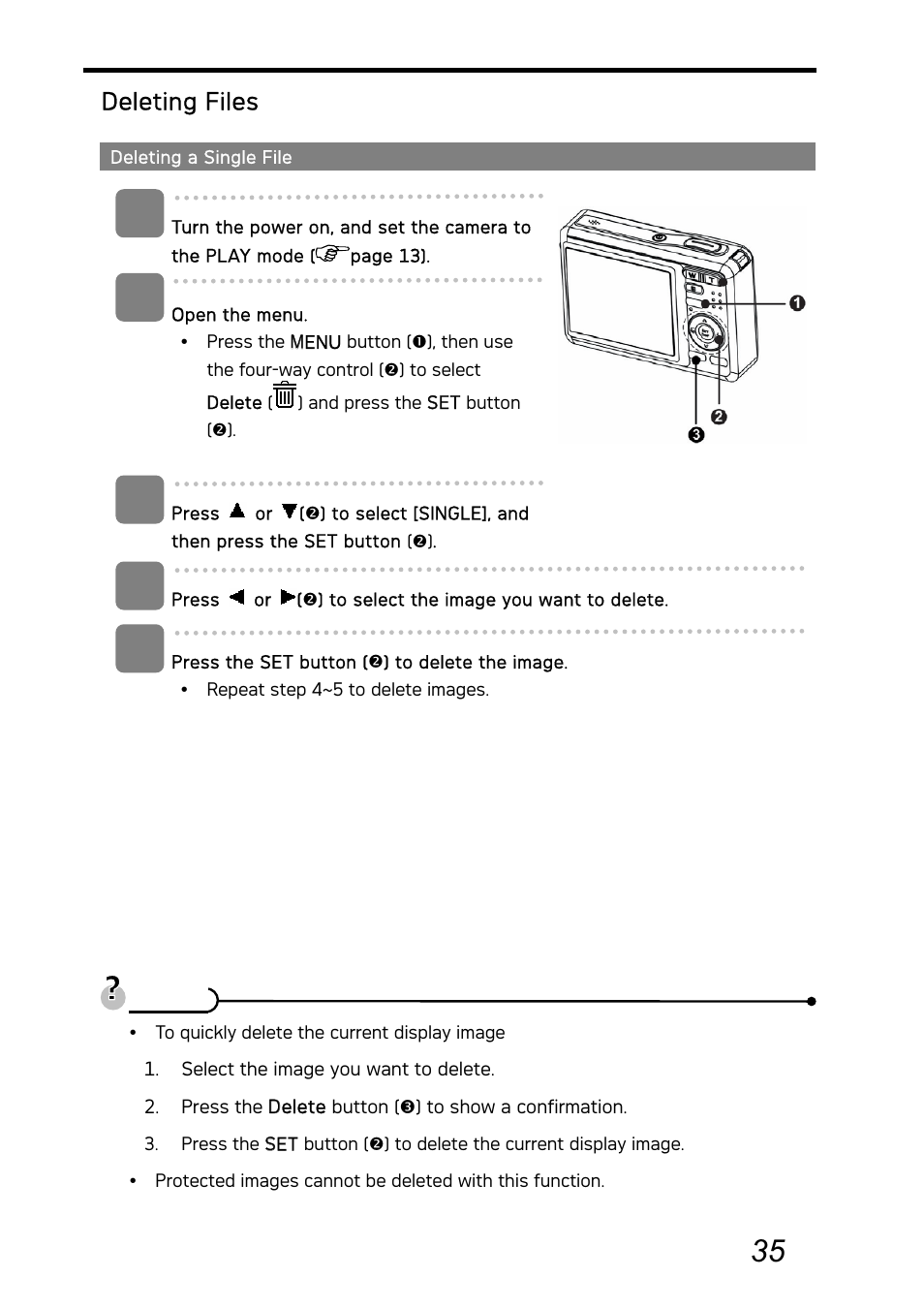 Deleting files | AGFA Graphite DC-730i User Manual | Page 40 / 61