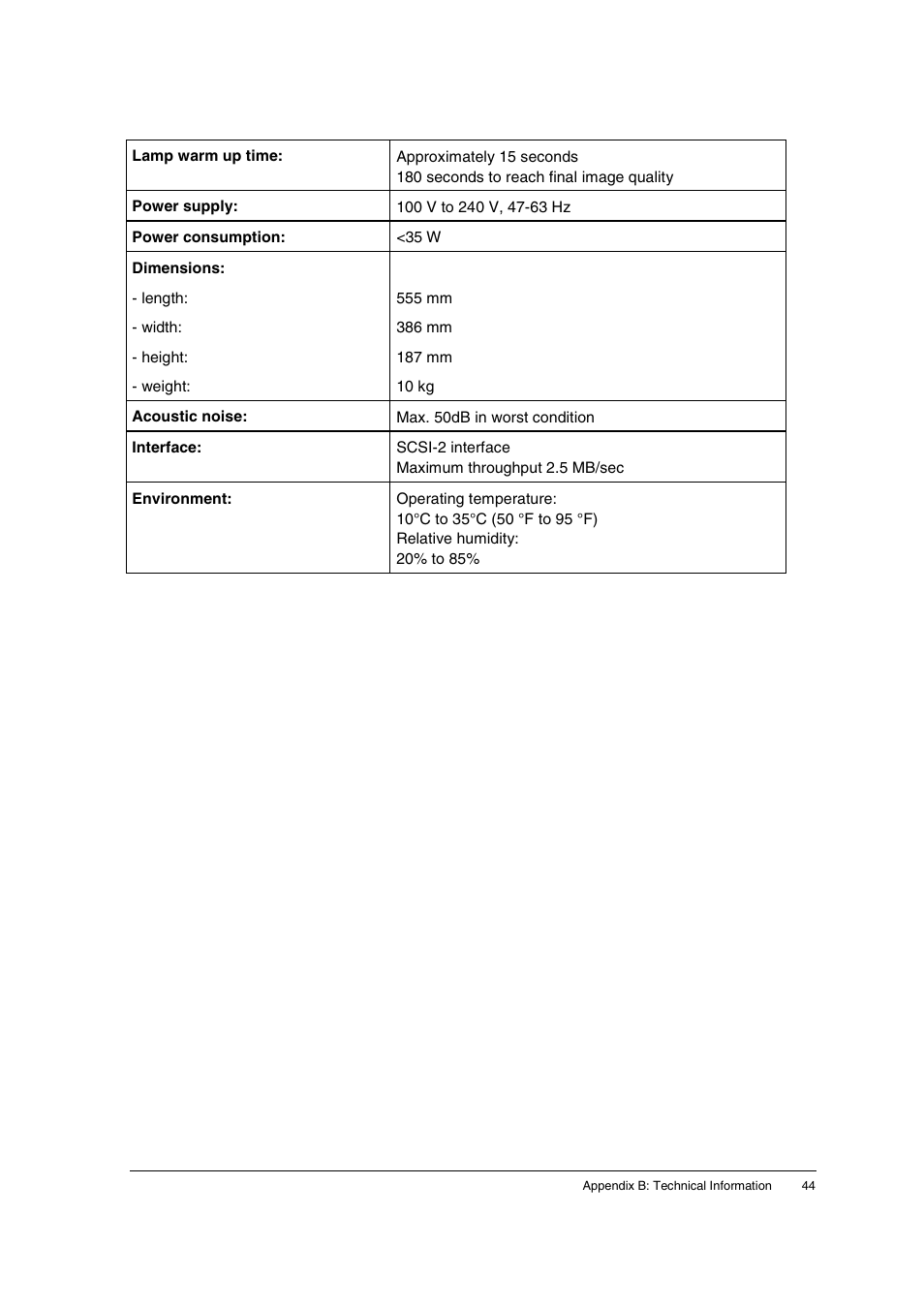 AGFA 1200 User Manual | Page 44 / 47