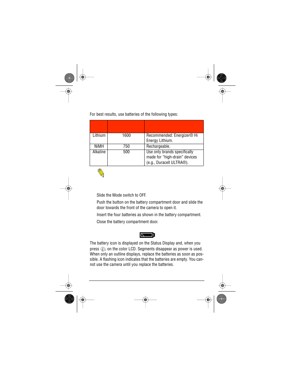 Batteries, Battery conditions | AGFA ePhoto CL50 User Manual | Page 11 / 55