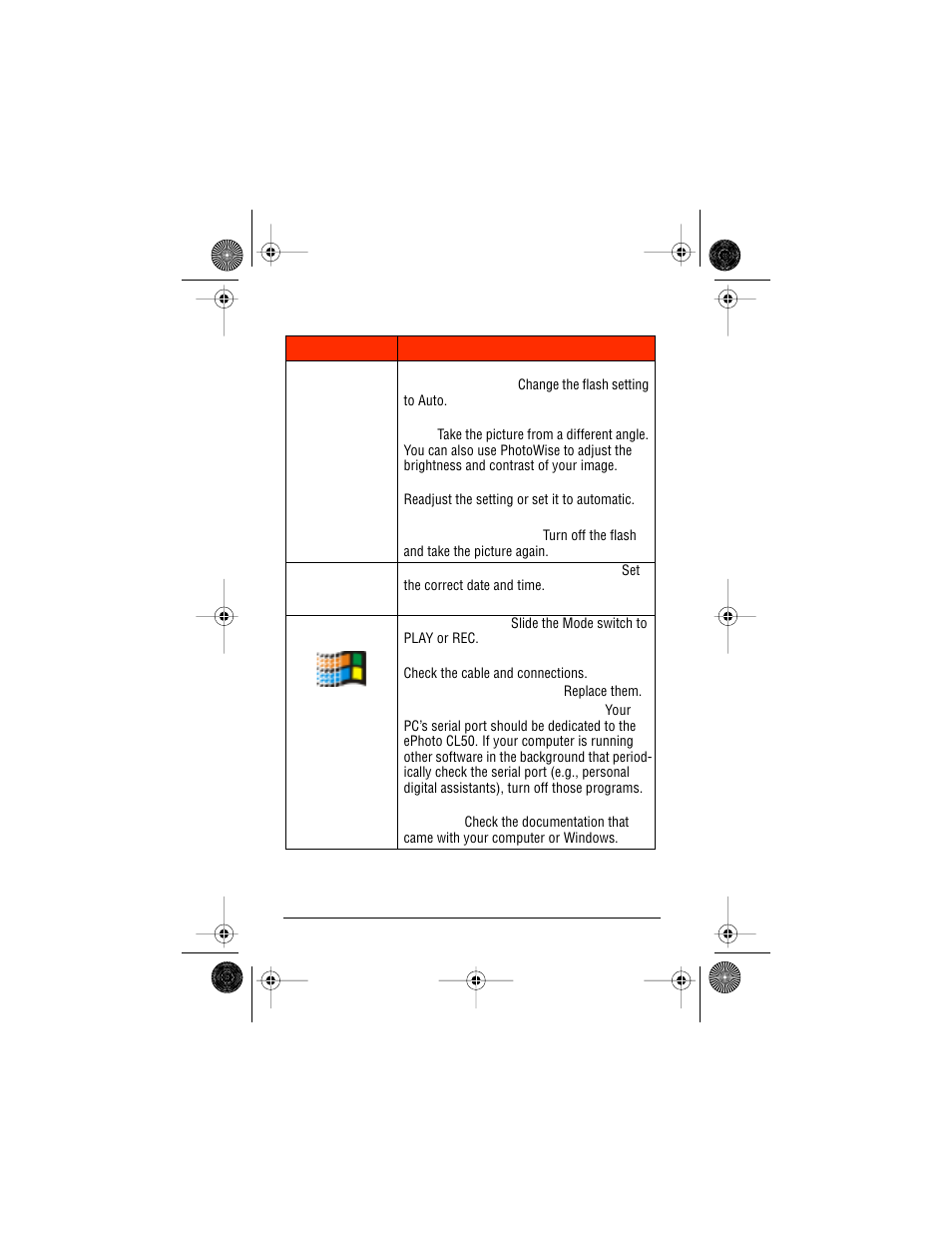 AGFA ePhoto CL50 User Manual | Page 50 / 55