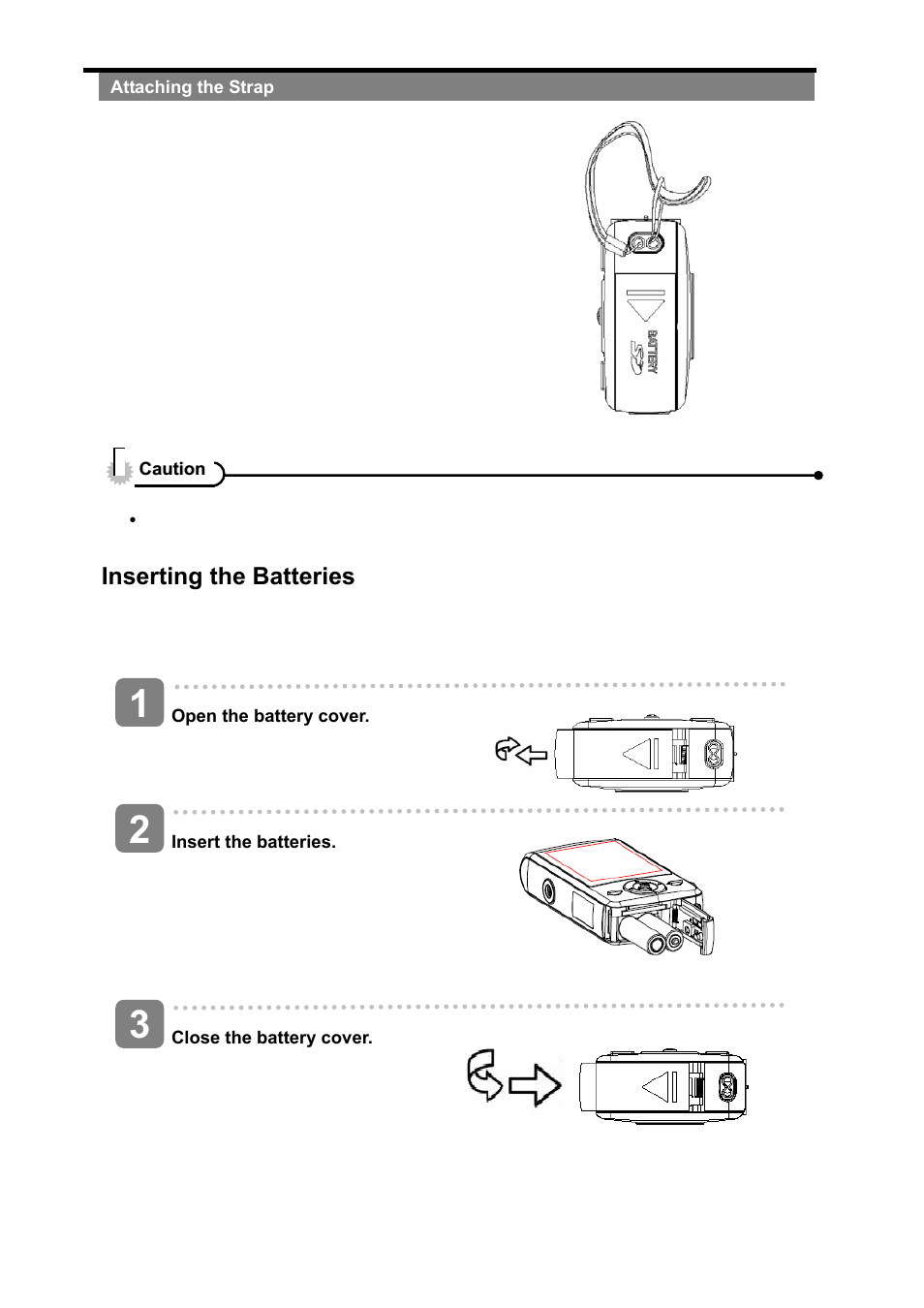 Inserting the batteries | AGFA sensor 500-X User Manual | Page 10 / 53
