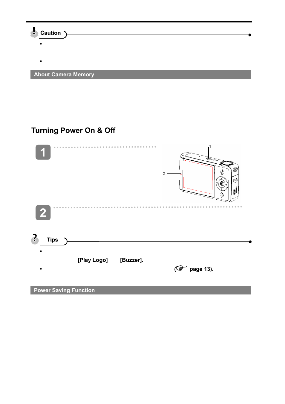 Turning power on & off | AGFA sensor 500-X User Manual | Page 12 / 53