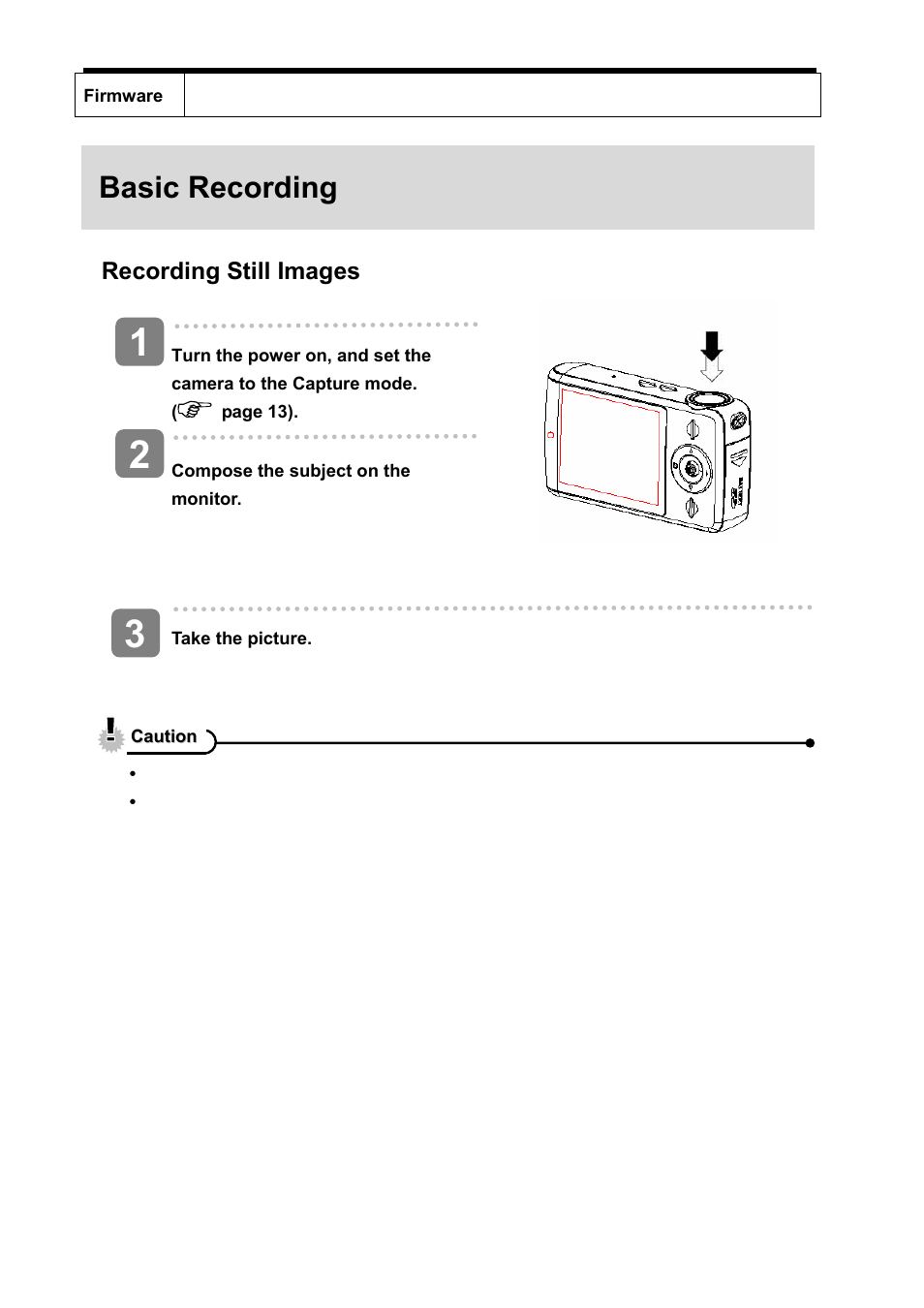 Basic recording, Recording still images | AGFA sensor 500-X User Manual | Page 24 / 53