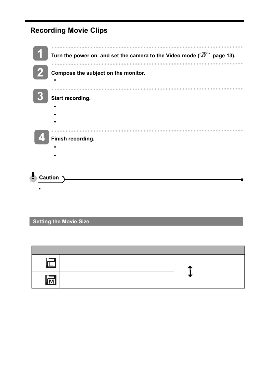 Recording movie clips | AGFA sensor 500-X User Manual | Page 30 / 53