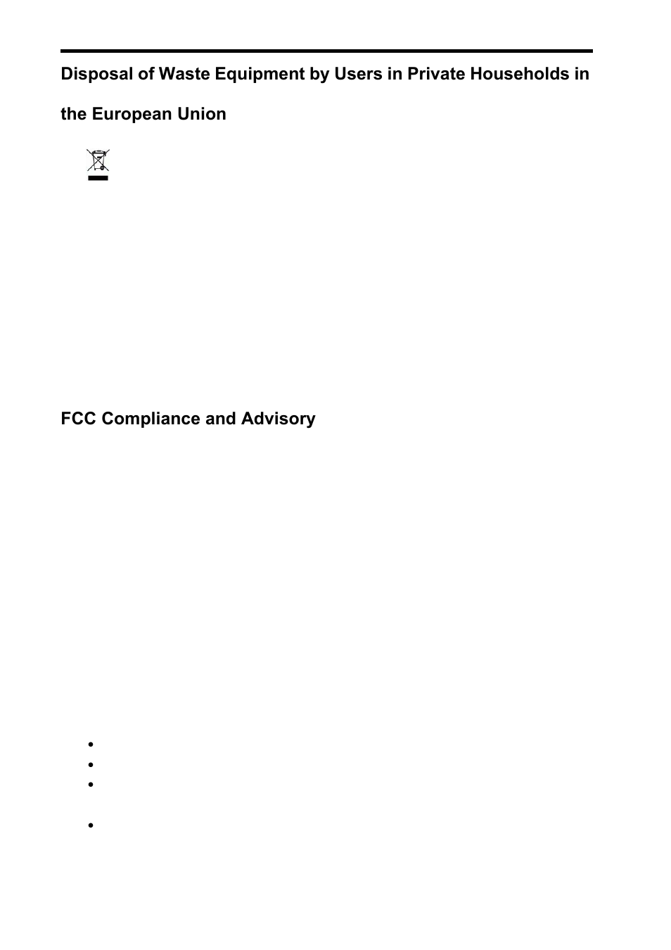 Fcc compliance and advisory | AGFA sensor 500-X User Manual | Page 52 / 53