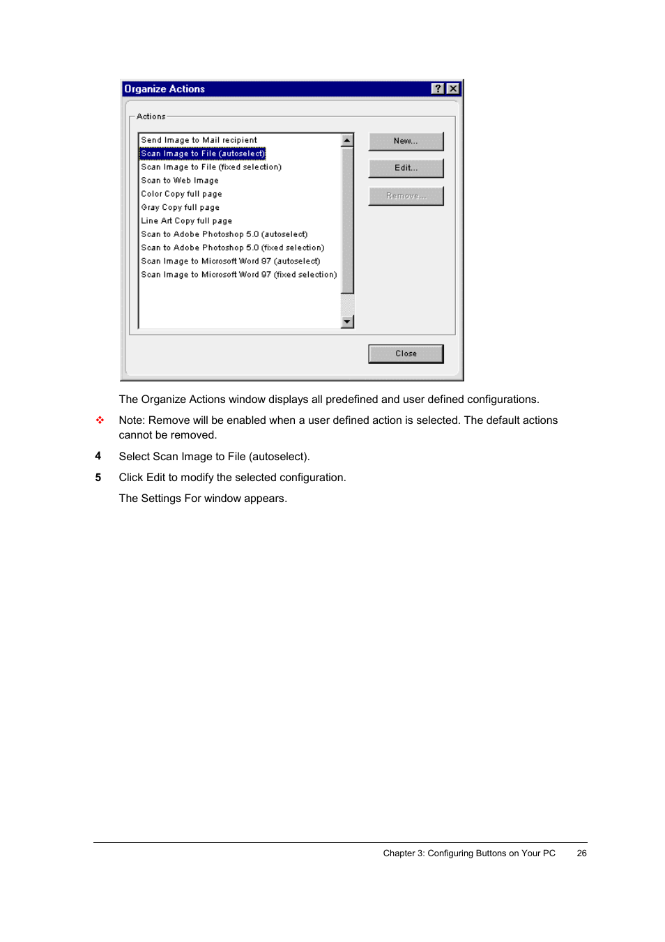 AGFA SNAPSCAN E42 User Manual | Page 26 / 63