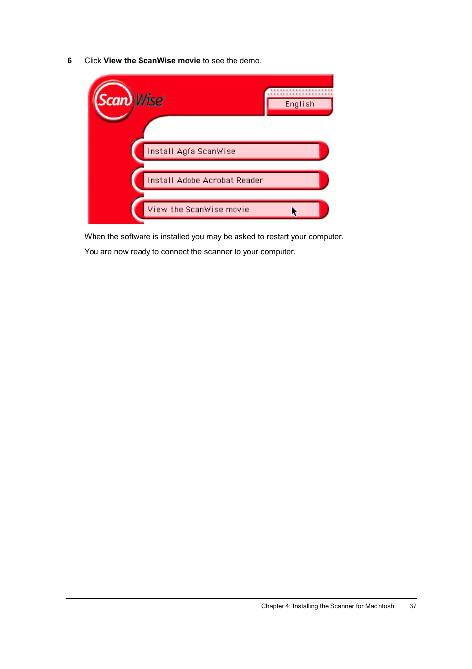 AGFA SNAPSCAN E42 User Manual | Page 37 / 63