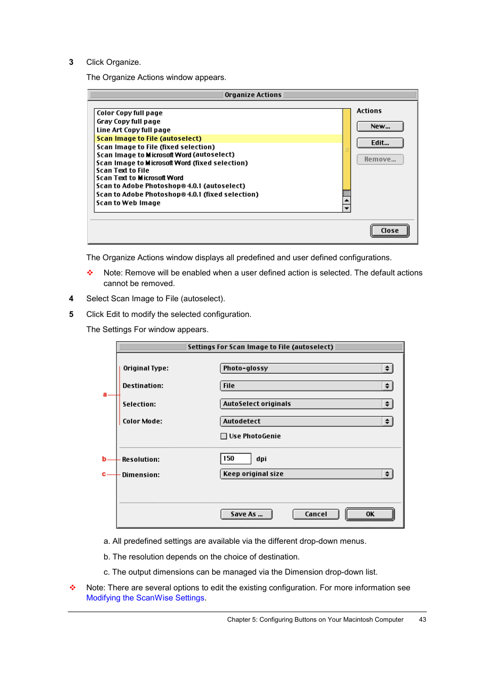 AGFA SNAPSCAN E42 User Manual | Page 43 / 63