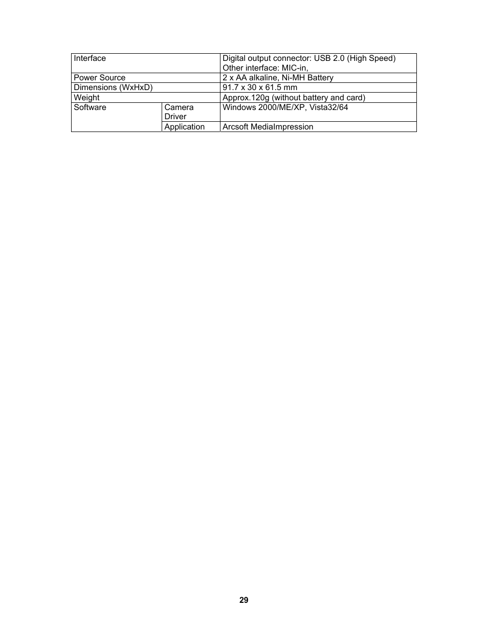 AGFA AP Sensor 830 User Manual | Page 29 / 31