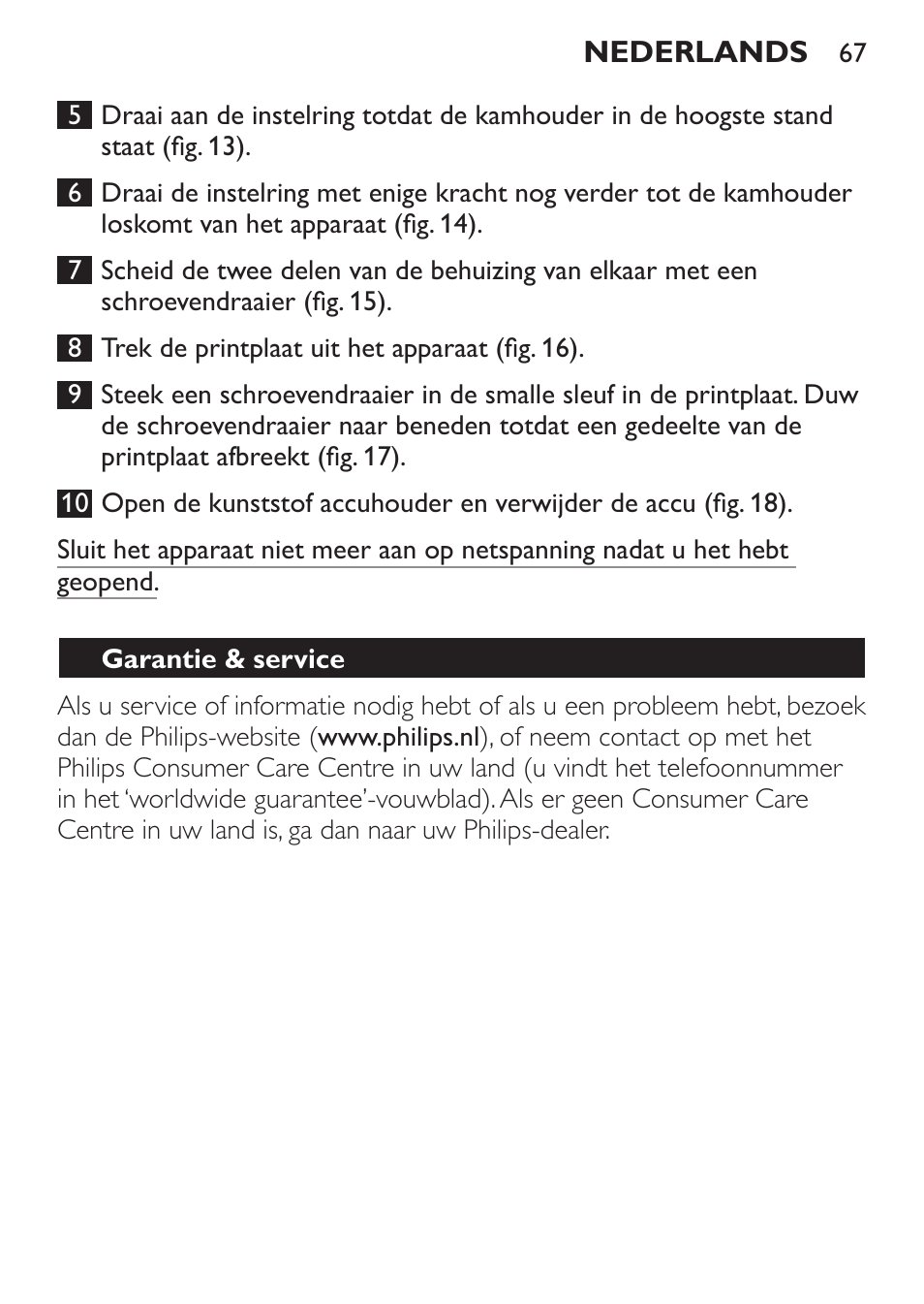 Garantie & service | Philips HAIRCLIPPER Series 1000 Cortapelos User Manual | Page 67 / 94