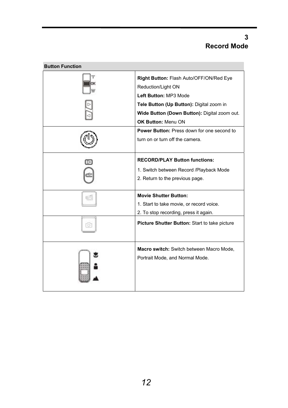 3record mode | AGFA DV-5000G User Manual | Page 13 / 74