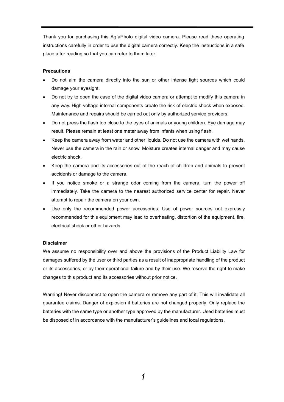 AGFA DV-5000G User Manual | Page 2 / 74