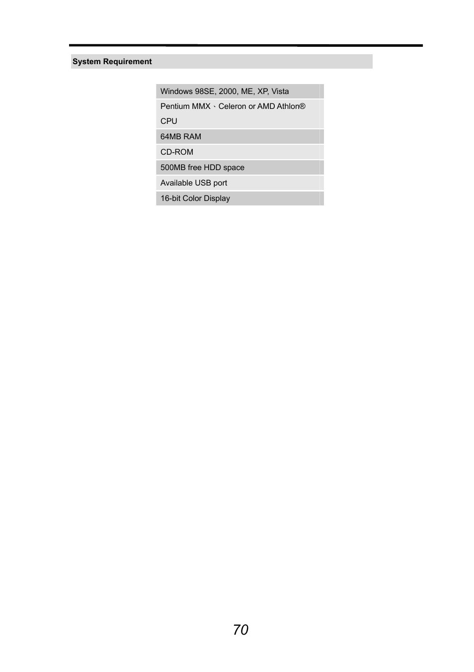 AGFA DV-5000G User Manual | Page 71 / 74