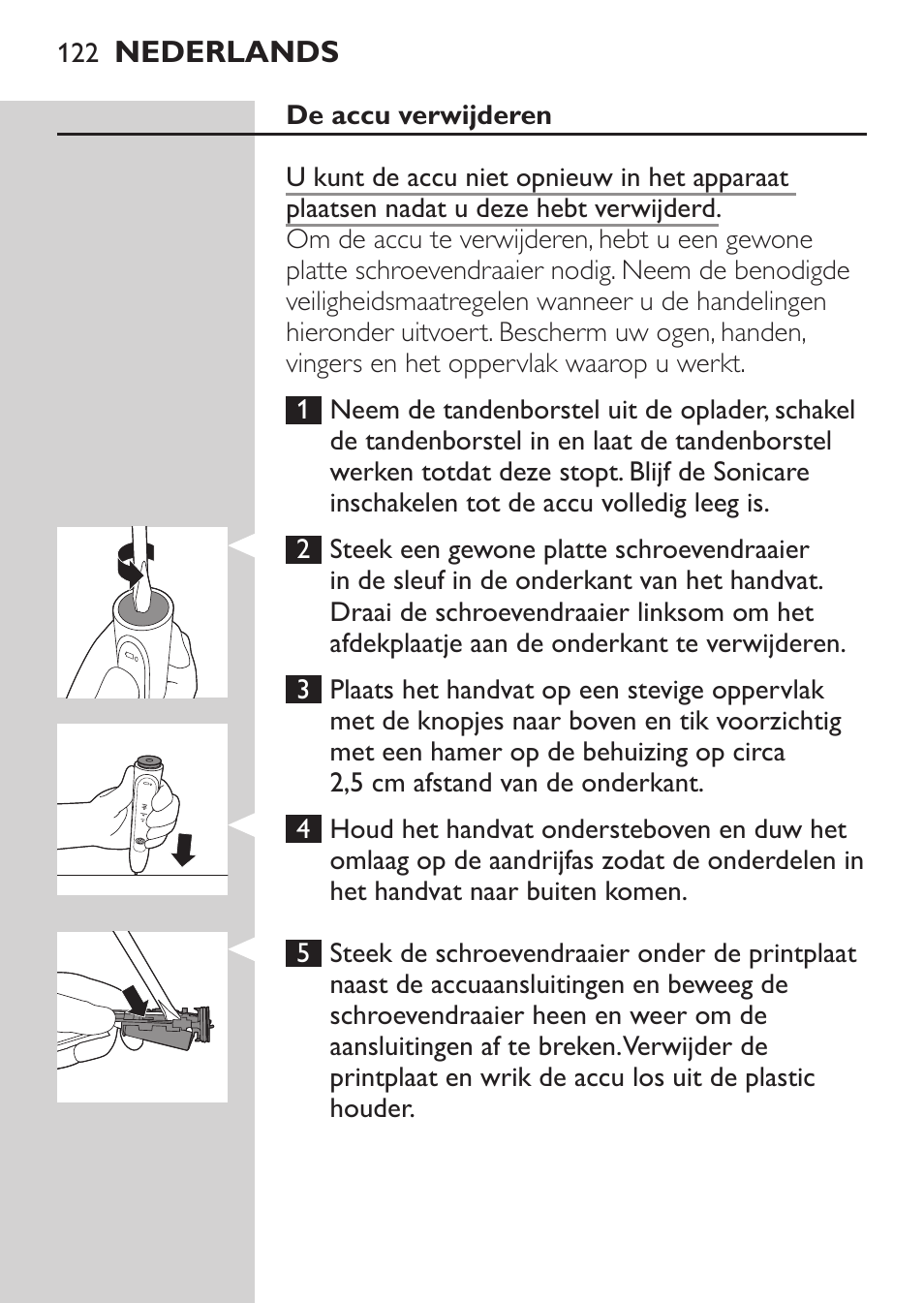 Philips Sonicare HealthyWhite Cepillo dental sónico recargable User Manual | Page 122 / 144