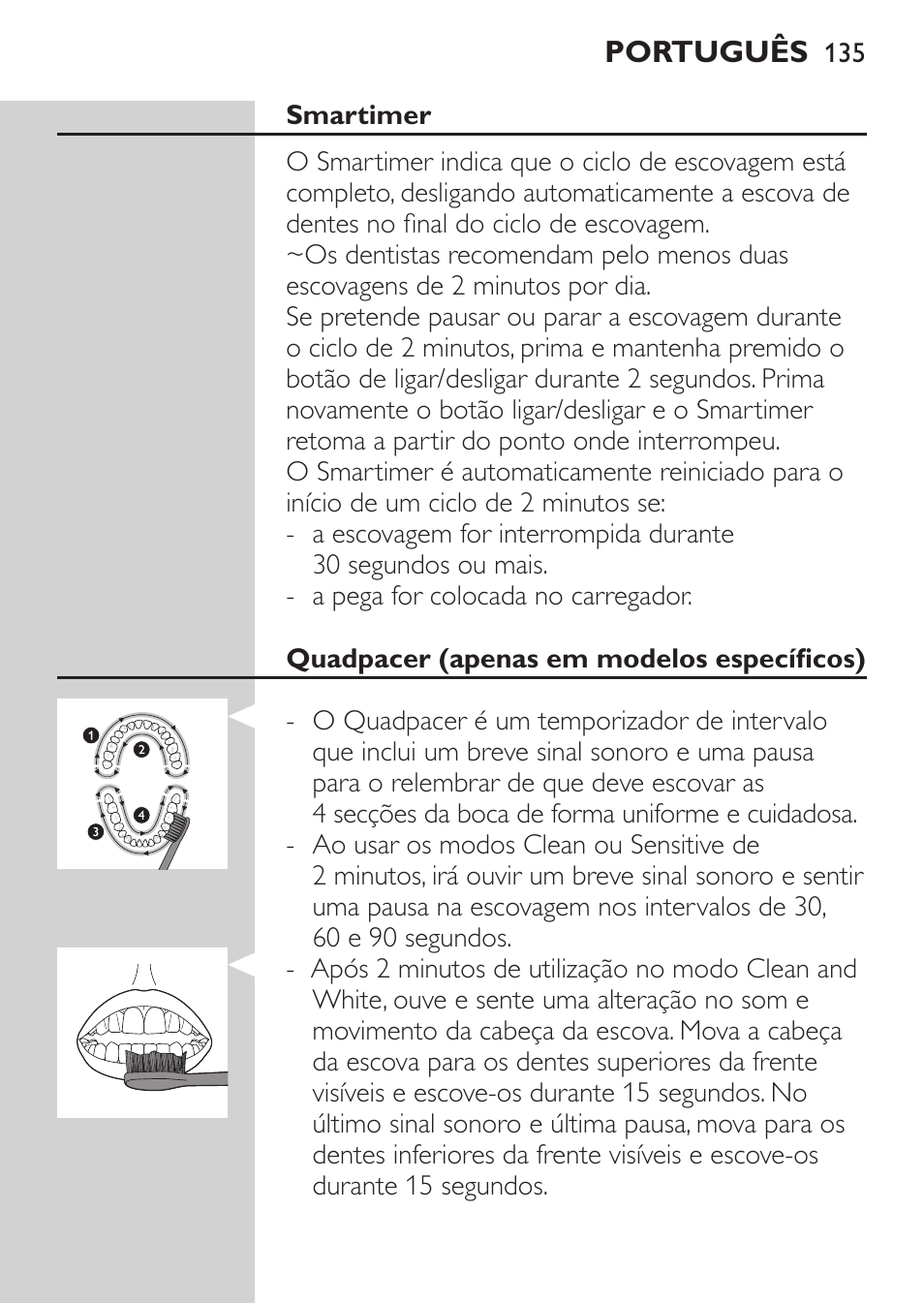 Philips Sonicare HealthyWhite Cepillo dental sónico recargable User Manual | Page 135 / 144