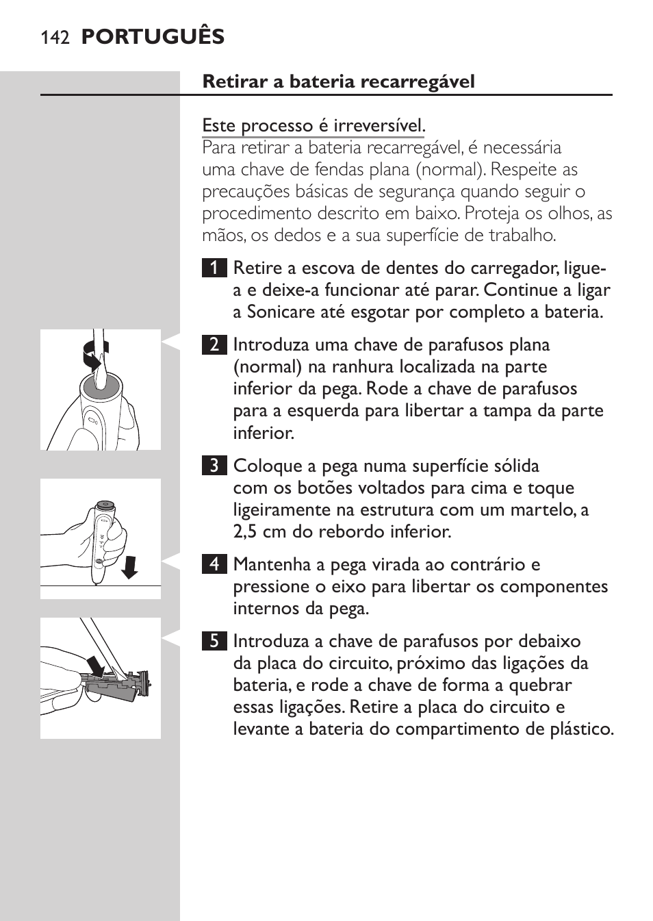 Philips Sonicare HealthyWhite Cepillo dental sónico recargable User Manual | Page 142 / 144