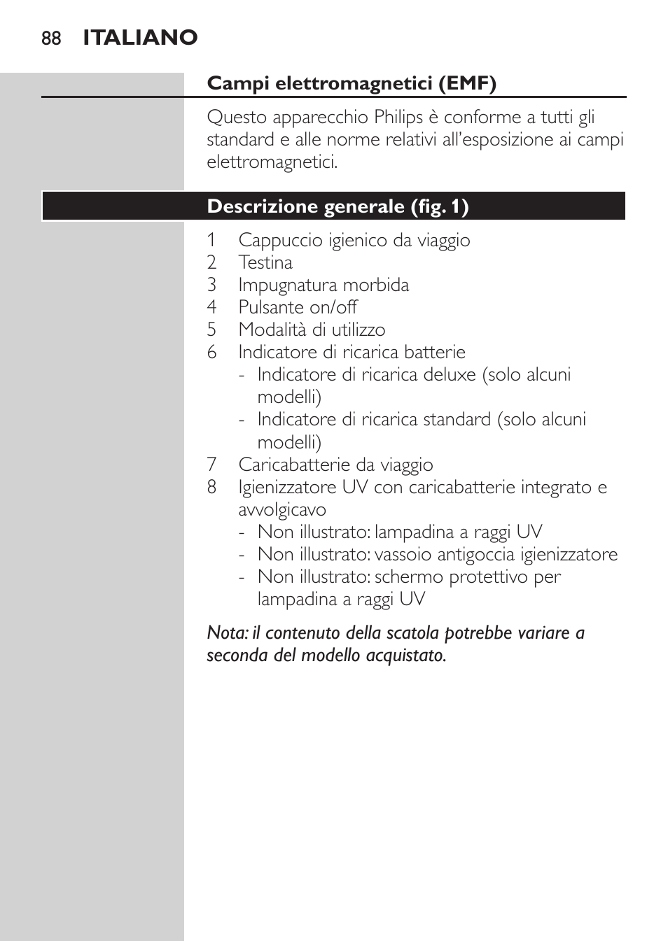 Philips Sonicare HealthyWhite Cepillo dental sónico recargable User Manual | Page 88 / 144