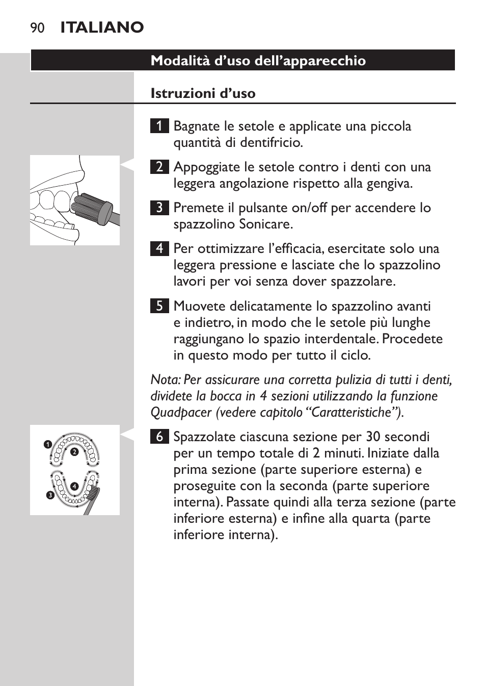 Philips Sonicare HealthyWhite Cepillo dental sónico recargable User Manual | Page 90 / 144