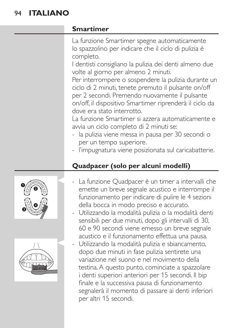 Philips Sonicare HealthyWhite Cepillo dental sónico recargable User Manual | Page 94 / 144