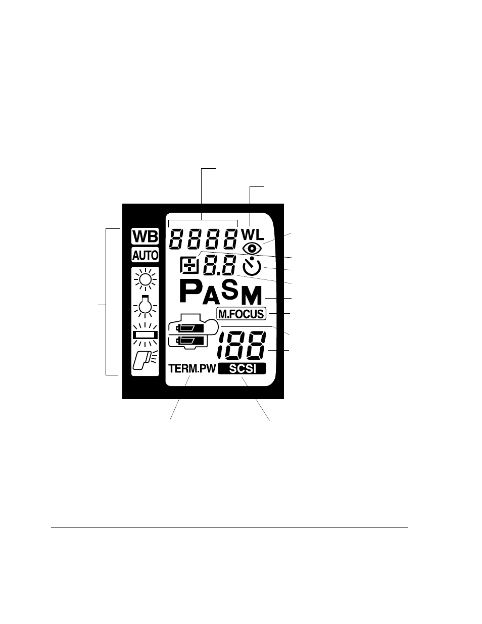 Data panel, Names of parts -data panel | AGFA 307 User Manual | Page 21 / 73