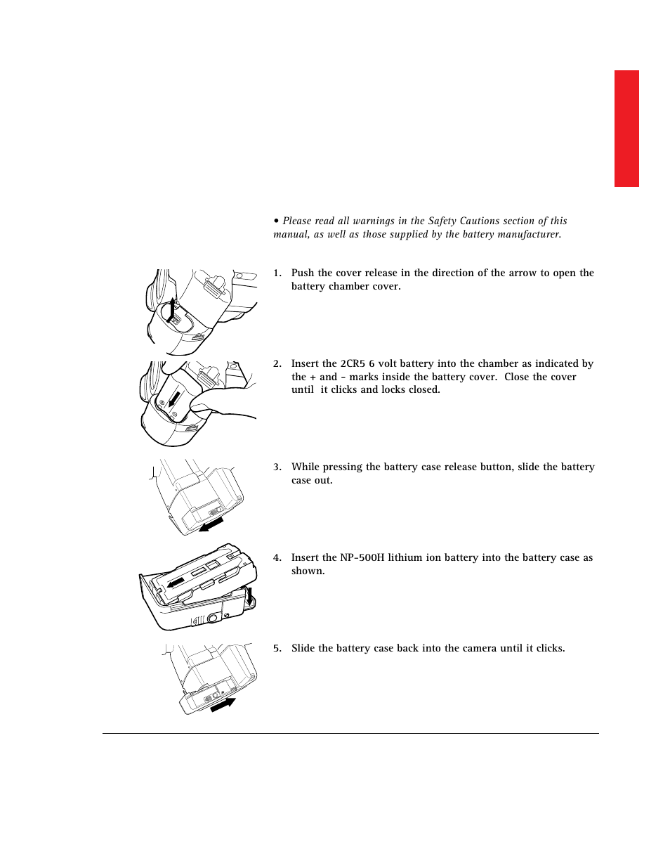 Inserting batteries | AGFA 307 User Manual | Page 25 / 73