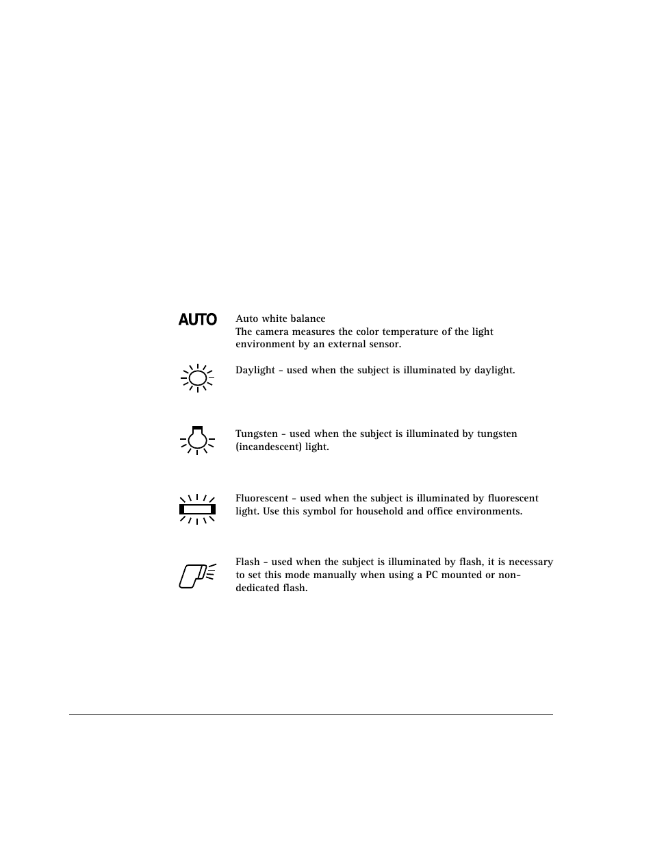 Setting the white balance | AGFA 307 User Manual | Page 44 / 73