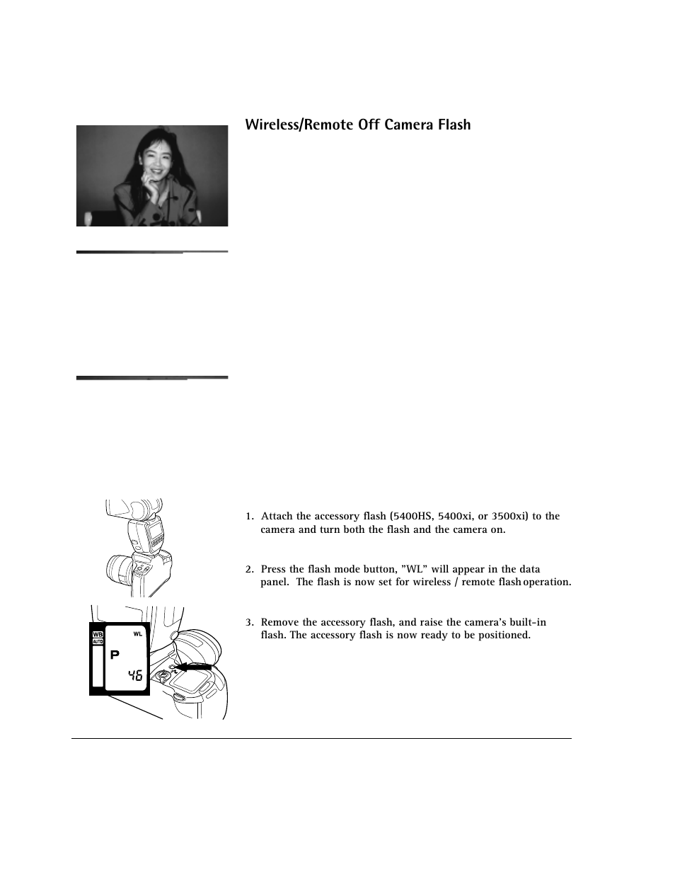 Wireless/remote off camera flash | AGFA 307 User Manual | Page 58 / 73