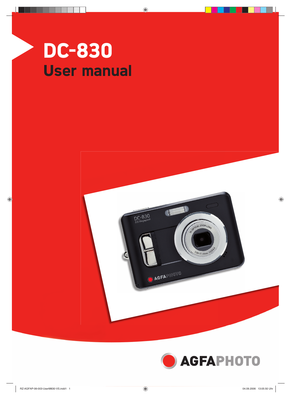 AGFA DC-830 User Manual | 52 pages