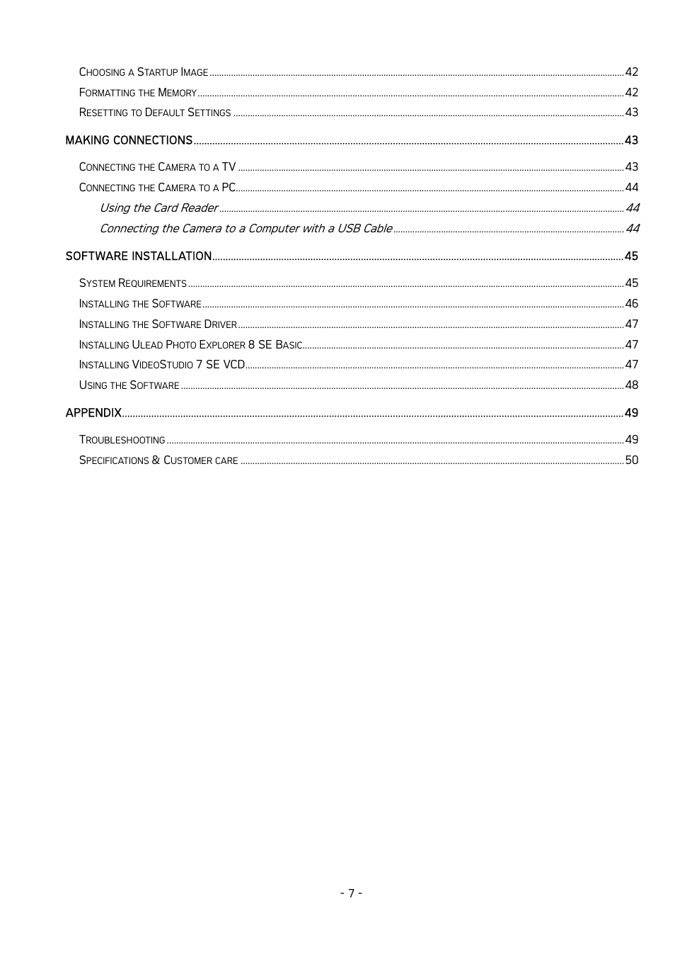 AGFA DC-830 User Manual | Page 8 / 52