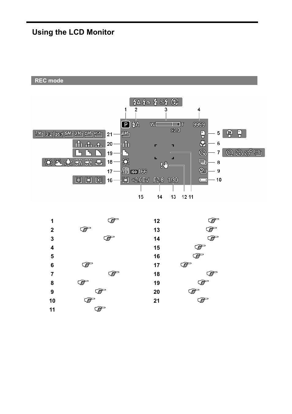 Using the lcd monitor | AGFA DC-830i User Manual | Page 13 / 57