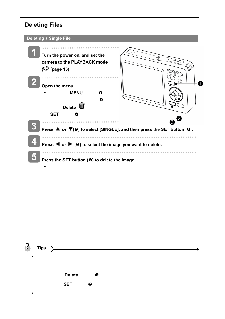 Deleting files | AGFA DC-830i User Manual | Page 39 / 57