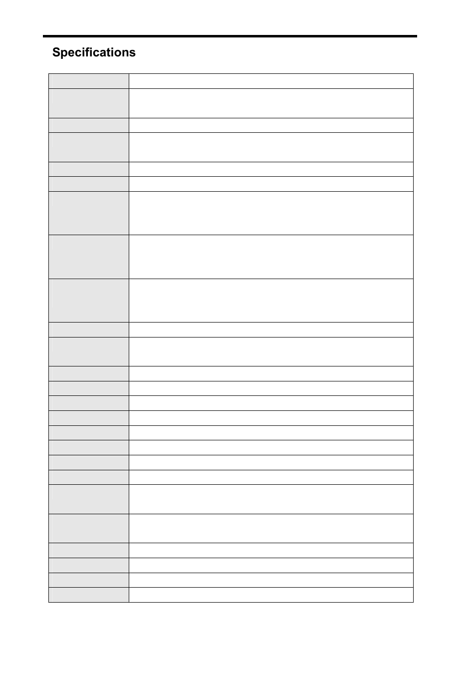 Specifications | AGFA DC-830i User Manual | Page 52 / 57