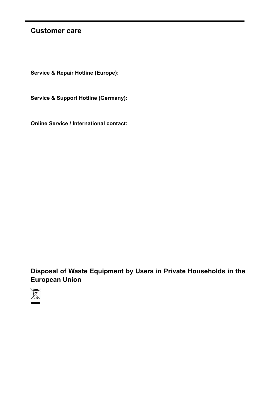 Customer care | AGFA DC-830i User Manual | Page 56 / 57