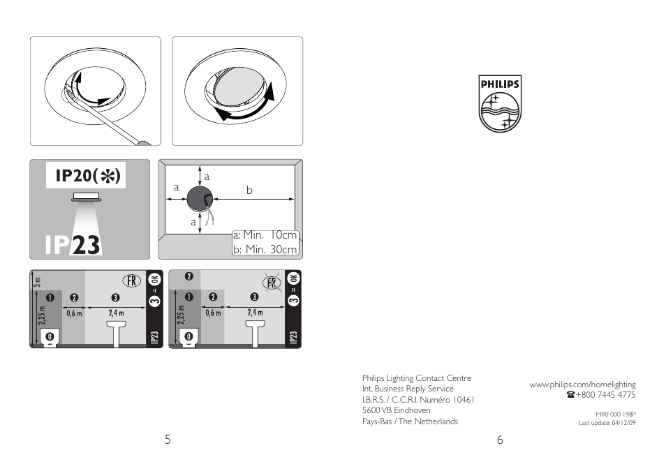 Bp23, Ip20( üt) | Philips SMARTSPOT Foco empotrable User Manual | Page 3 / 3