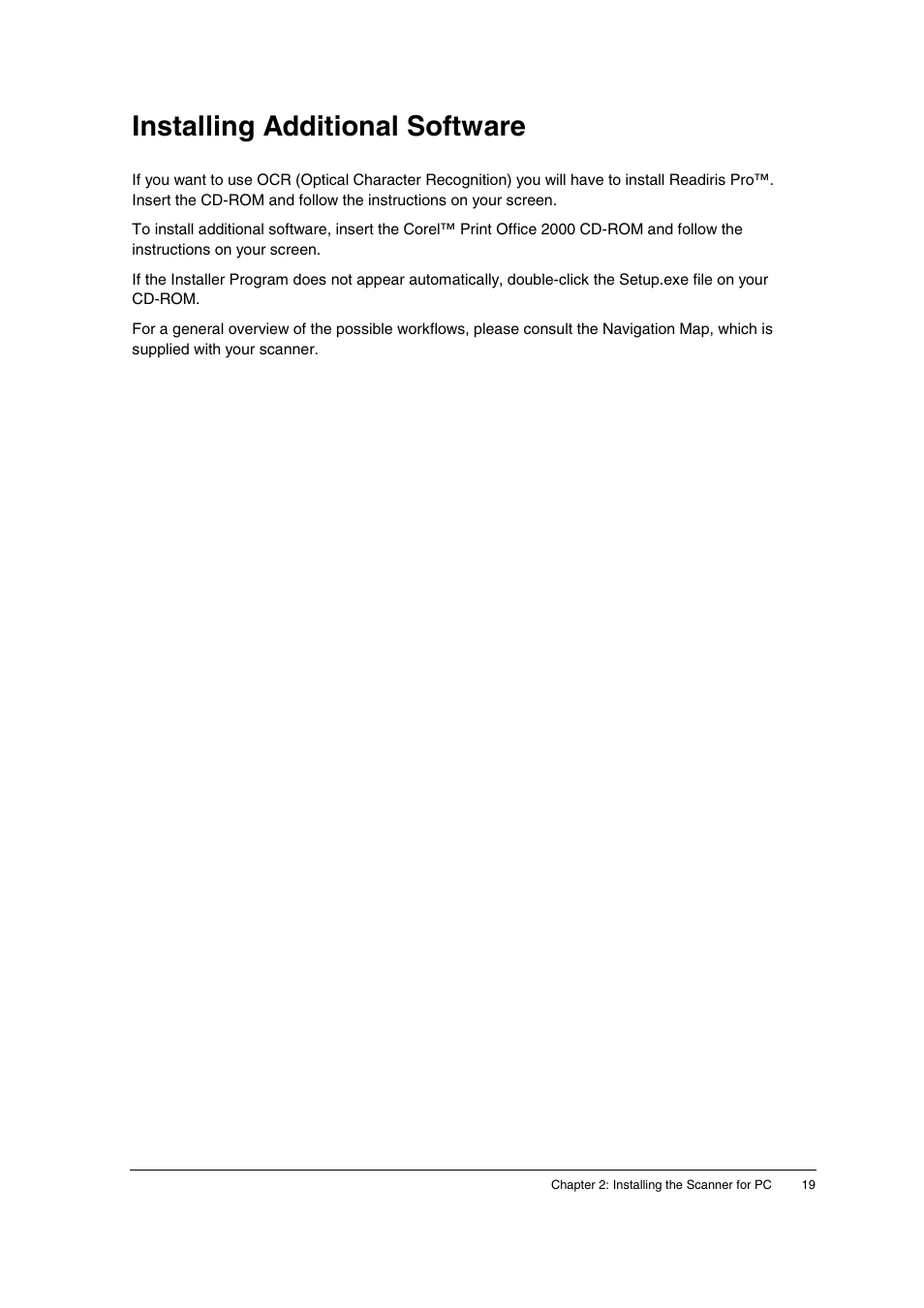 Installing additional software | AGFA E20 User Manual | Page 19 / 35