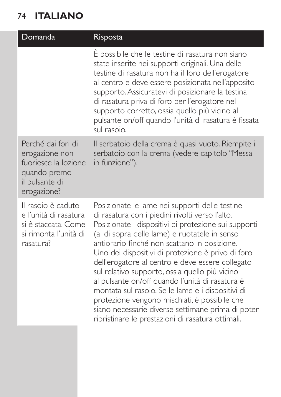 Philips Afeitadora NIVEA FOR MEN User Manual | Page 72 / 118