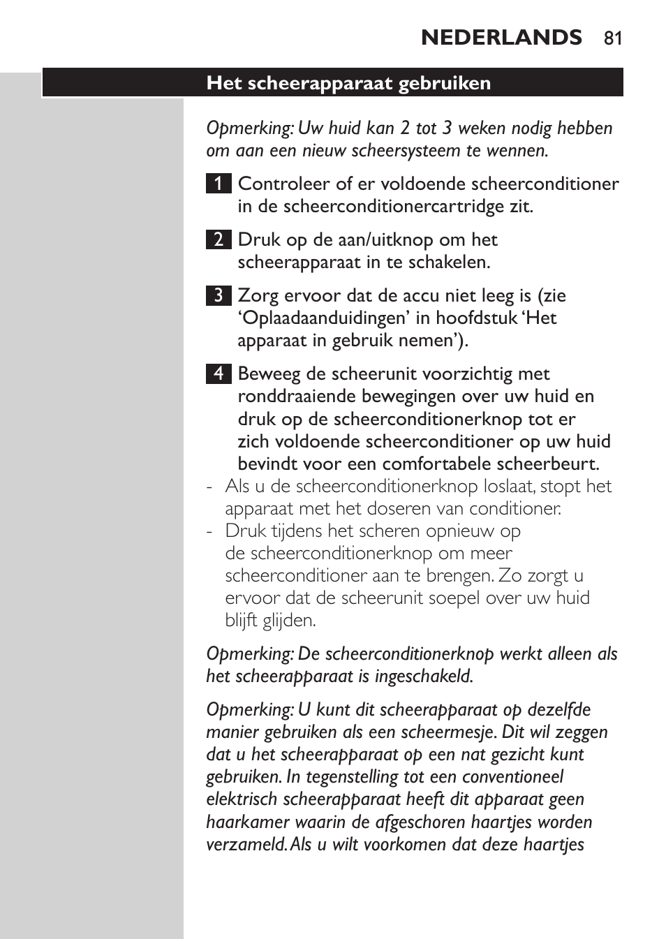 Philips Afeitadora NIVEA FOR MEN User Manual | Page 79 / 118