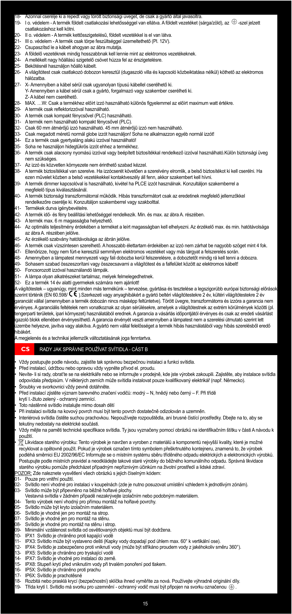 Philips Lirio Foco User Manual | Page 15 / 30