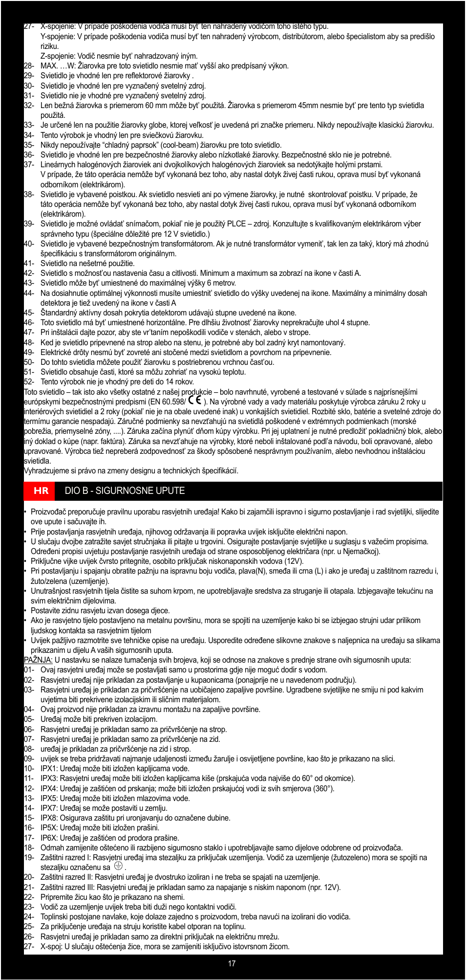 Philips Lirio Foco User Manual | Page 17 / 30