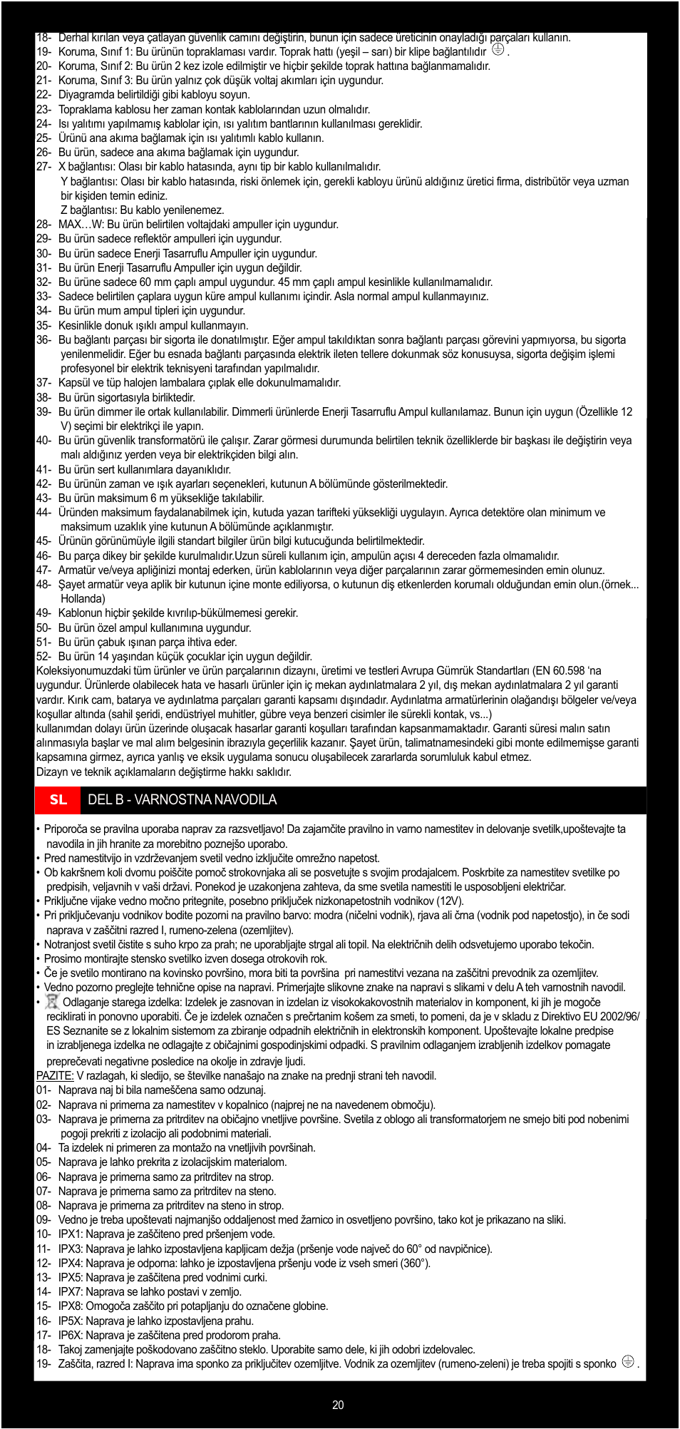 Philips Lirio Foco User Manual | Page 20 / 30