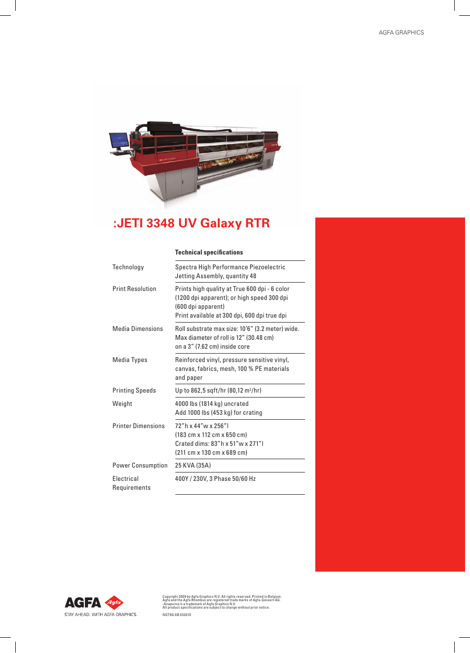 Jeti 3348 uv galaxy rtr | AGFA :JETI 3348 User Manual | Page 4 / 4