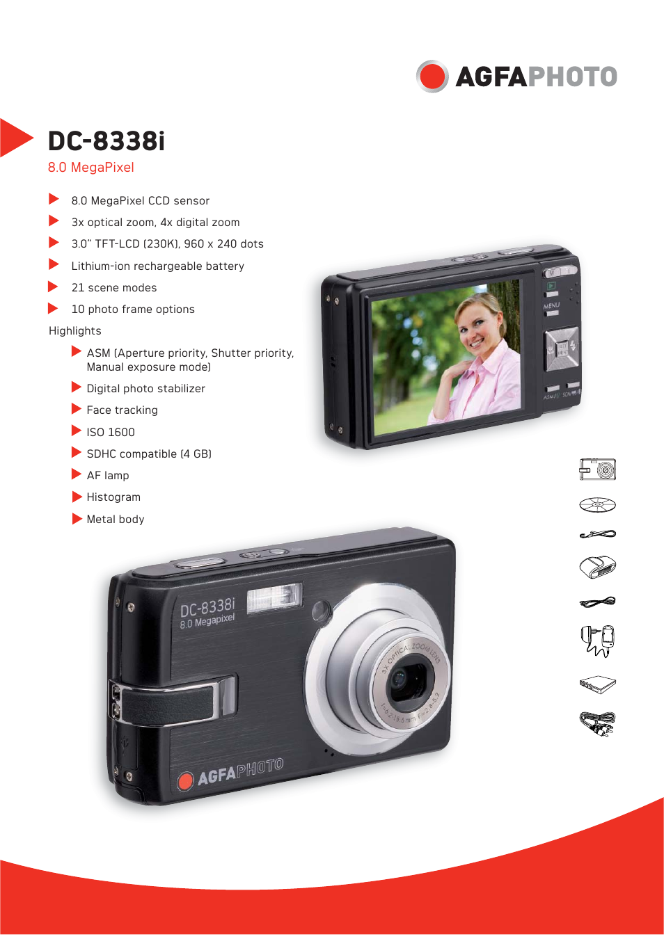 AGFA PHOTO DC-8338i User Manual | 2 pages