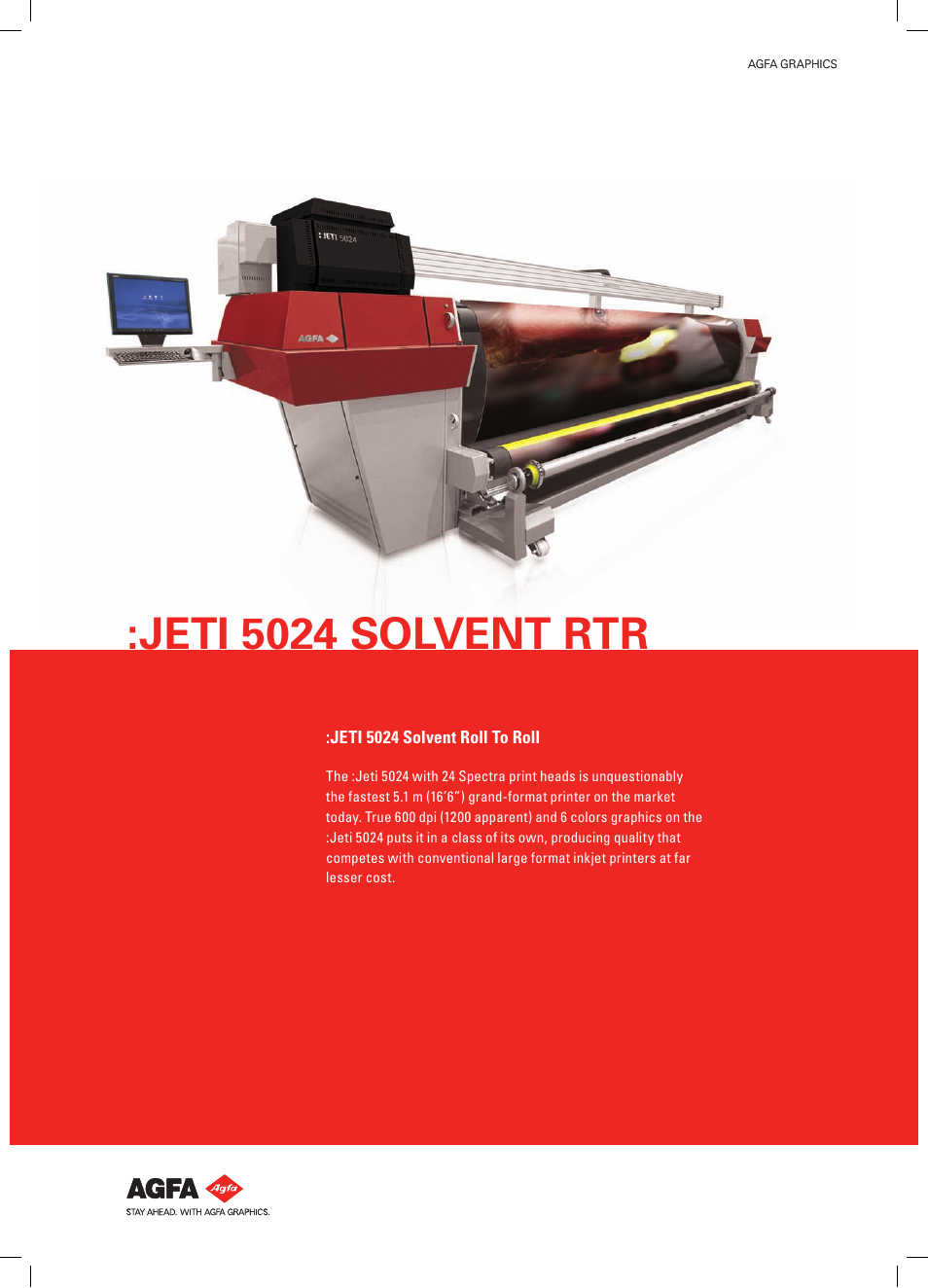 AGFA JETI 5024 User Manual | 4 pages