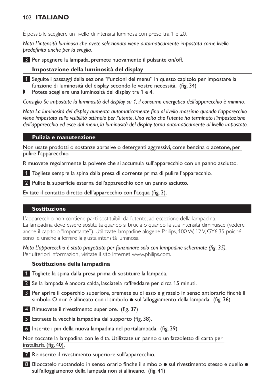 Philips Wake-up Light User Manual | Page 102 / 172