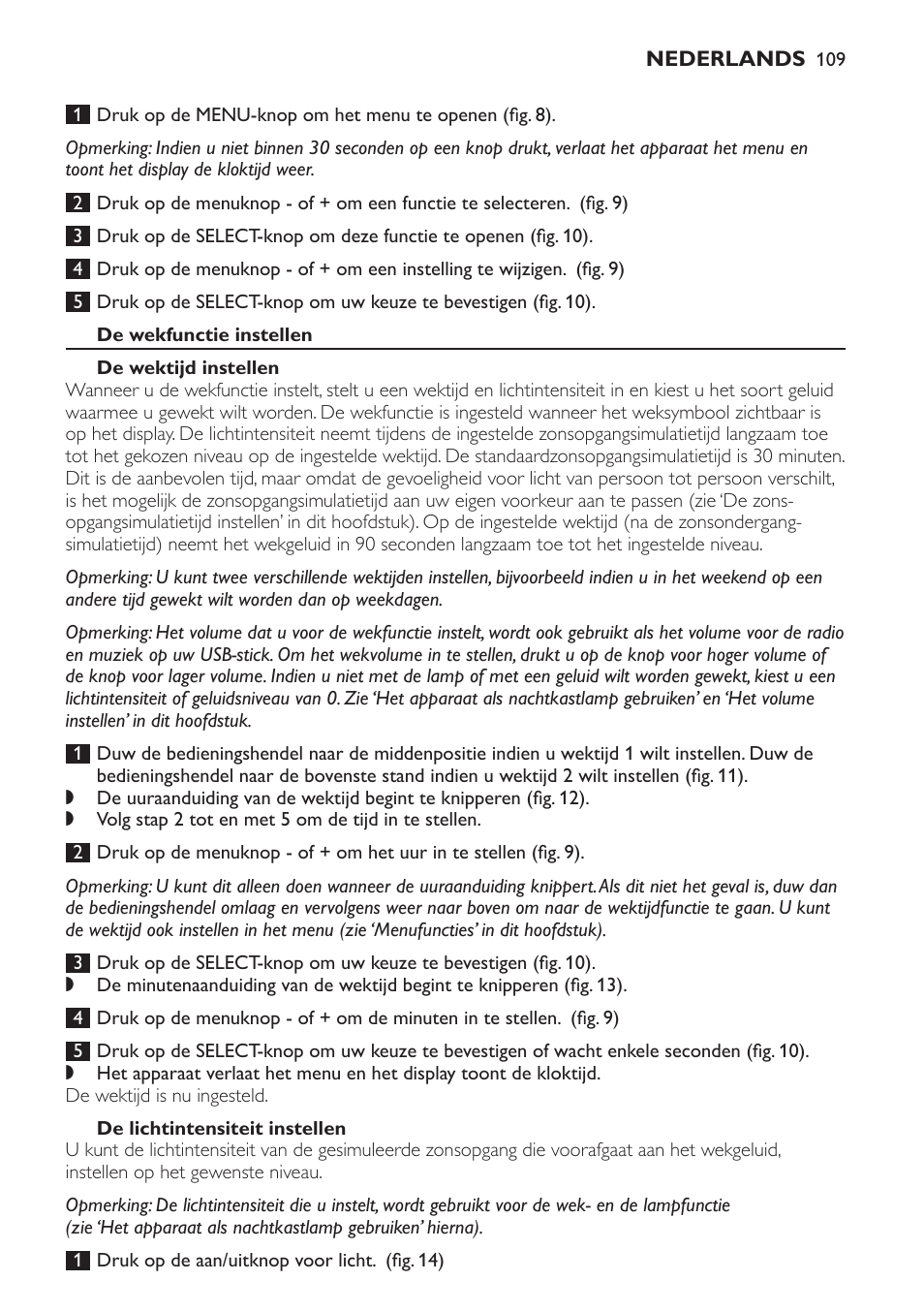 Philips Wake-up Light User Manual | Page 109 / 172