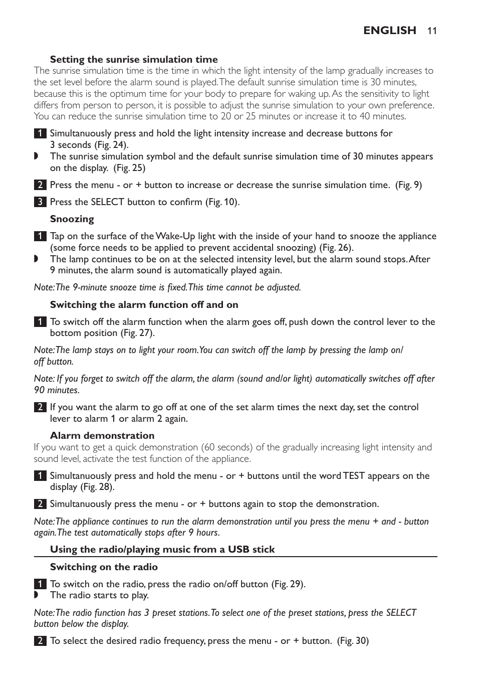 Philips Wake-up Light User Manual | Page 11 / 172